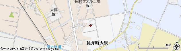 三重県いなべ市員弁町大泉2604周辺の地図