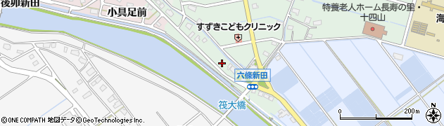 愛知県弥富市六條町芝切周辺の地図
