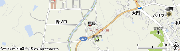 京都府南丹市園部町半田尾長周辺の地図