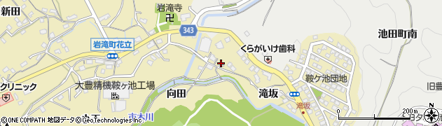 愛知県豊田市岩滝町（滝坂）周辺の地図