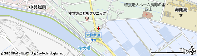愛知県弥富市六條町中切97周辺の地図