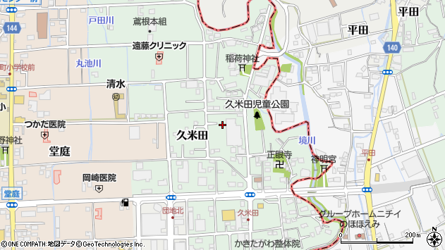〒411-0911 静岡県駿東郡清水町久米田の地図