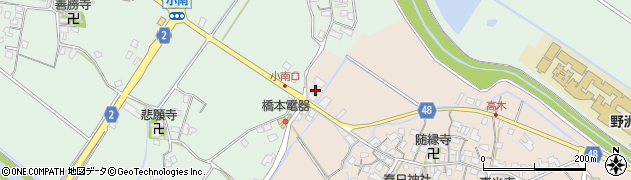 滋賀県野洲市高木800周辺の地図