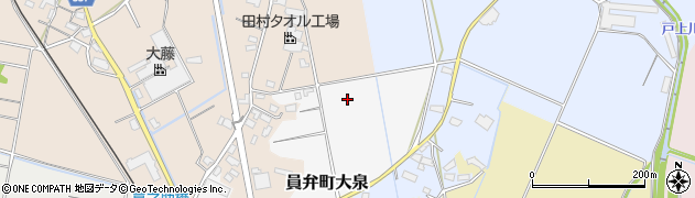 三重県いなべ市員弁町大泉周辺の地図