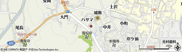 京都府南丹市園部町城南町（ハサマ）周辺の地図