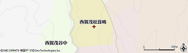 京都府京都市北区西賀茂松茸嶋周辺の地図