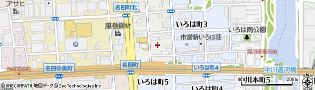 愛知県名古屋市港区築盛町64周辺の地図