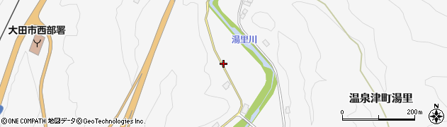 島根県大田市温泉津町湯里2588周辺の地図