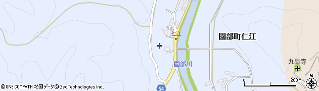 京都府南丹市園部町仁江（乙溝畑）周辺の地図