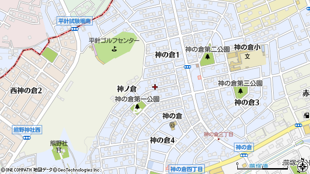 〒458-0812 愛知県名古屋市緑区神の倉の地図