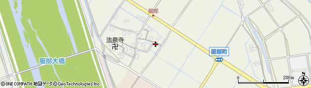 滋賀県守山市服部町1012周辺の地図