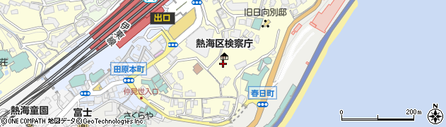 静岡県熱海市春日町周辺の地図