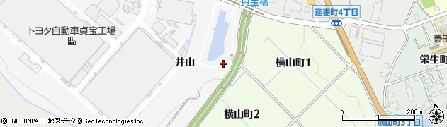 愛知県豊田市貞宝町（井山）周辺の地図