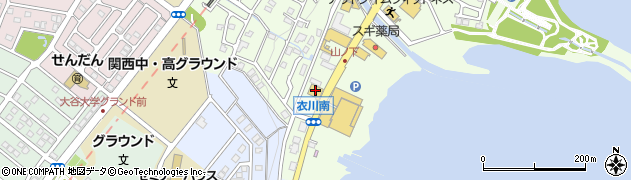 ダイソー＆アオヤマ大津衣川店周辺の地図