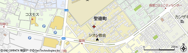 滋賀県東近江市聖徳町周辺の地図