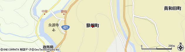 滋賀県東近江市蓼畑町周辺の地図