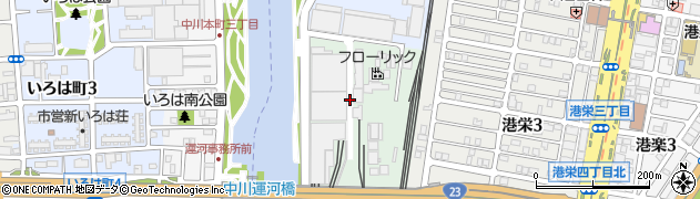 愛知県名古屋市港区熱田前新田周辺の地図