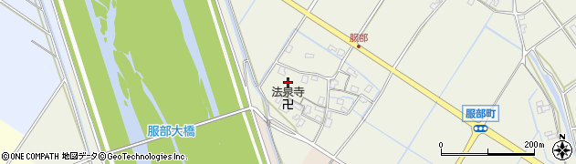 滋賀県守山市服部町973周辺の地図