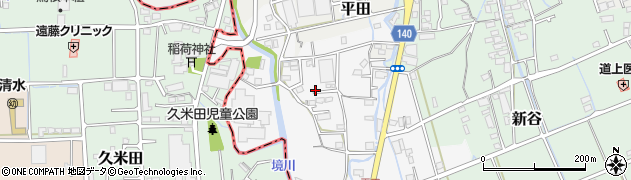 静岡県三島市平田124周辺の地図