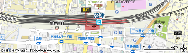 沼津駅周辺の地図