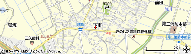 愛知県東郷町（愛知郡）諸輪（下市）周辺の地図