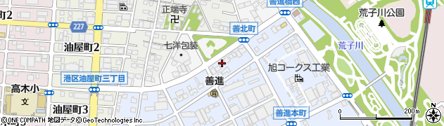 愛知県名古屋市港区善進本町16周辺の地図