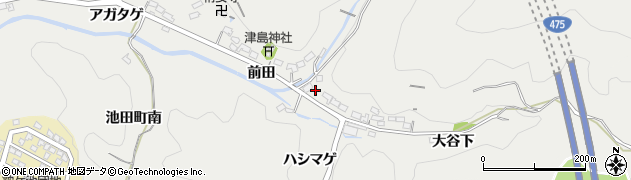 愛知県豊田市池田町前田337周辺の地図