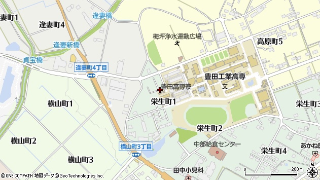 〒471-0067 愛知県豊田市栄生町の地図