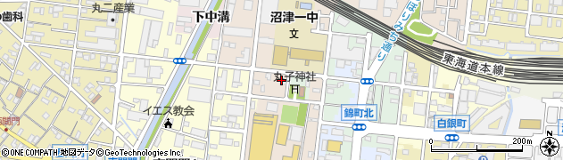 静岡県沼津市本丸子町周辺の地図