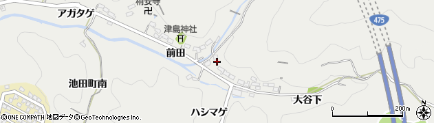 愛知県豊田市池田町前田328周辺の地図