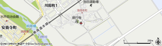 滋賀県近江八幡市池田本町228周辺の地図