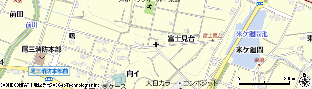 愛知県愛知郡東郷町諸輪富士見台周辺の地図
