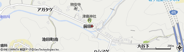愛知県豊田市池田町前田306周辺の地図
