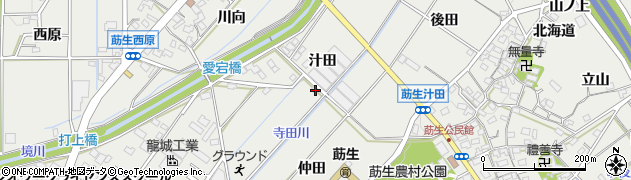 愛知県みよし市莇生町仲田21周辺の地図