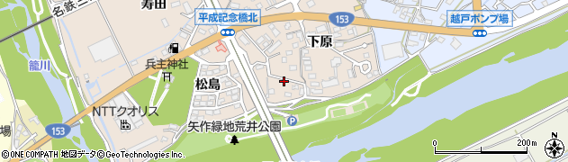 愛知県豊田市荒井町下原387周辺の地図