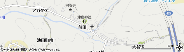 愛知県豊田市池田町前田308-1周辺の地図
