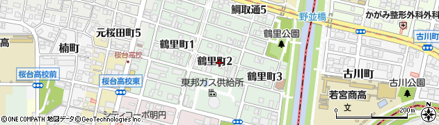 愛知県名古屋市南区鶴里町周辺の地図