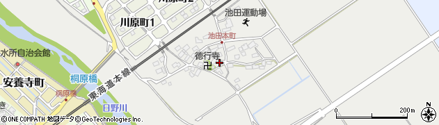 滋賀県近江八幡市池田本町303周辺の地図
