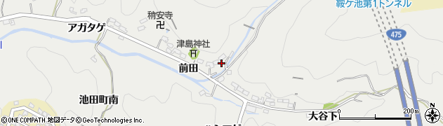 愛知県豊田市池田町前田309周辺の地図