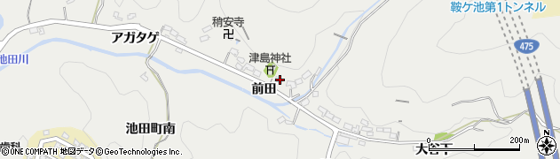愛知県豊田市池田町前田307周辺の地図