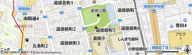 愛知県名古屋市南区道徳新町周辺の地図