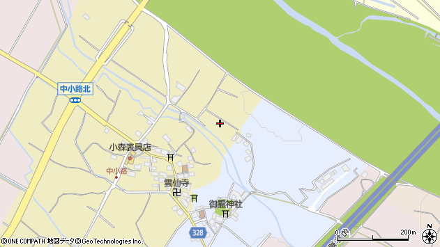 〒527-0045 滋賀県東近江市中小路町の地図