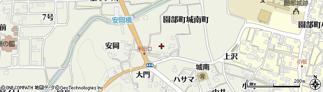京都府南丹市園部町城南町（ワノ内）周辺の地図