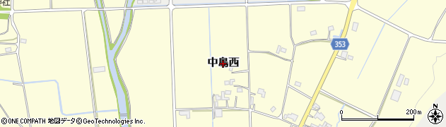 岡山県奈義町（勝田郡）中島西周辺の地図