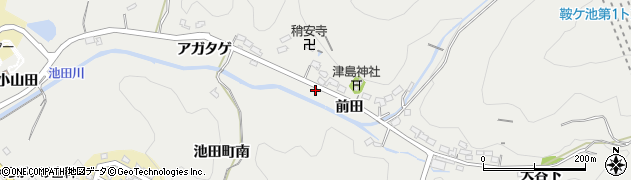 愛知県豊田市池田町前田289周辺の地図