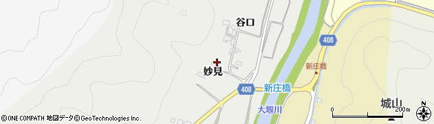 京都府南丹市八木町美里妙見周辺の地図