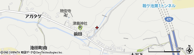 愛知県豊田市池田町前田315周辺の地図