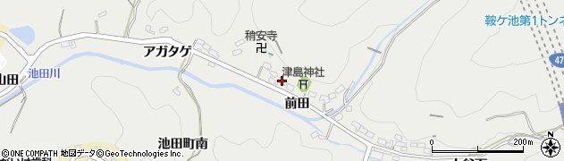 愛知県豊田市池田町前田294周辺の地図