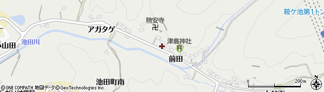 愛知県豊田市池田町前田288周辺の地図