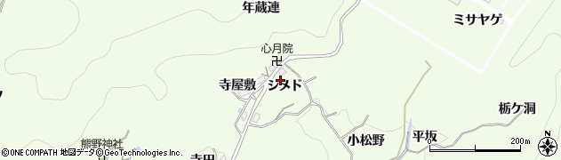 愛知県豊田市則定町（シメド）周辺の地図
